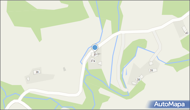 Zawadka Rymanowska, Zawadka Rymanowska, 37, mapa Zawadka Rymanowska