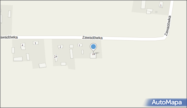 Zawadówka, Zawadówka, 1a, mapa Zawadówka