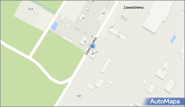 Zawadówka, Zawadówka, 44, mapa Zawadówka