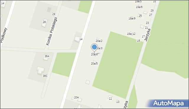 Zawady, Zawady, 20a/4, mapa Zawady