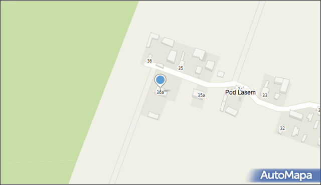 Zawady, Zawady, 36a, mapa Zawady