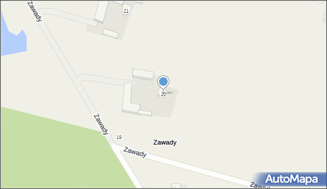 Zawady, Zawady, 20, mapa Zawady