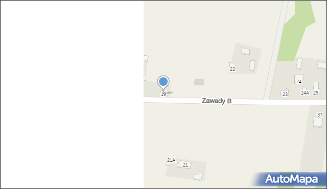 Zawady B, Zawady B, 19, mapa Zawady B