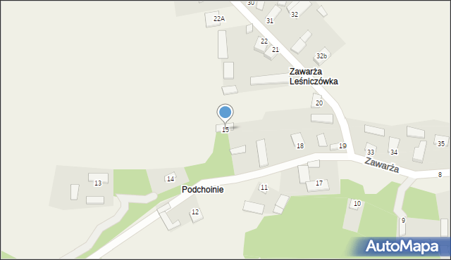 Zawarża, Zawarża, 15, mapa Zawarża