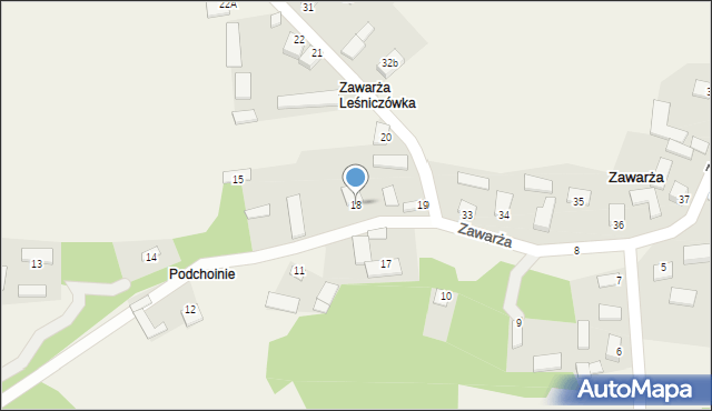 Zawarża, Zawarża, 18, mapa Zawarża