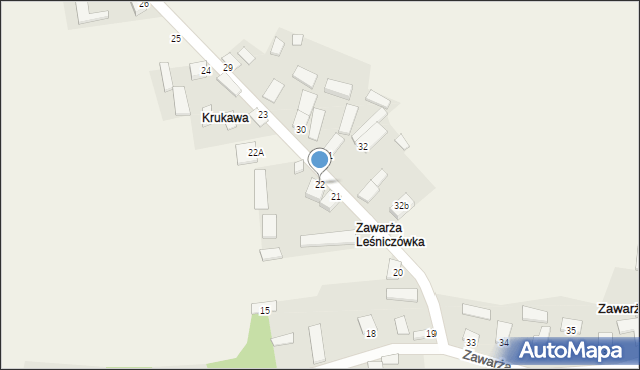 Zawarża, Zawarża, 22, mapa Zawarża