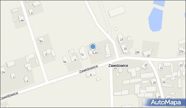 Zawidowice, Zawidowice, 7, mapa Zawidowice