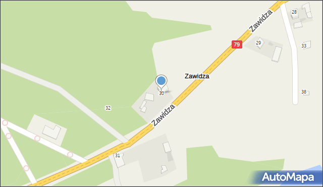 Zawidza, Zawidza, 30, mapa Zawidza