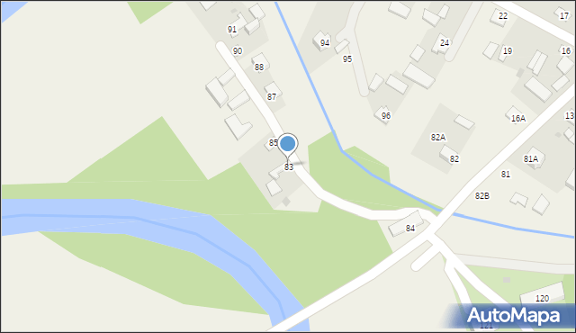 Zawieprzyce, Zawieprzyce, 83, mapa Zawieprzyce