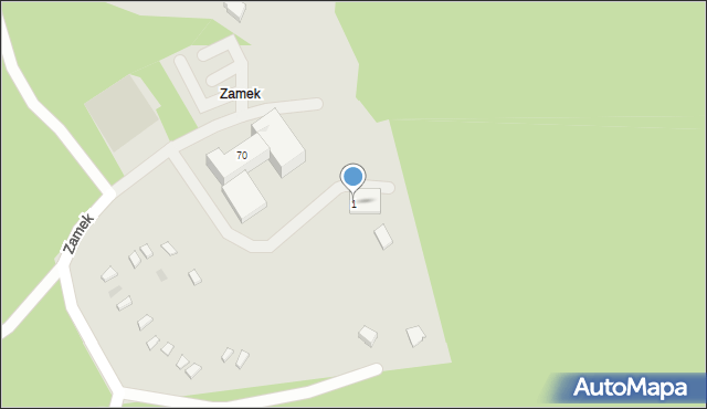 Zawiercie, Zamek, 1, mapa Zawiercie