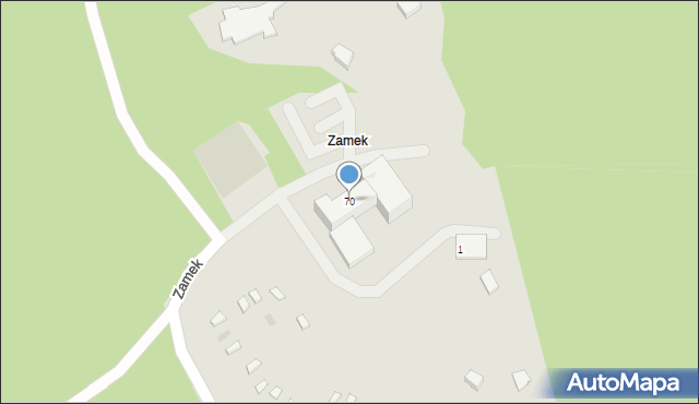 Zawiercie, Zamkowa, 70, mapa Zawiercie