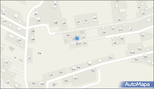 Zawierzbie, Zawierzbie, 32, mapa Zawierzbie