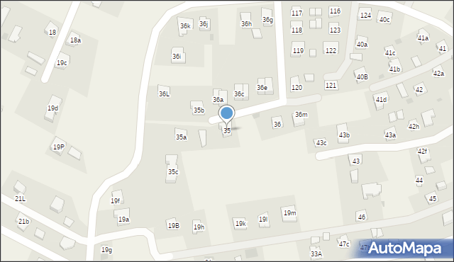 Zawierzbie, Zawierzbie, 35, mapa Zawierzbie