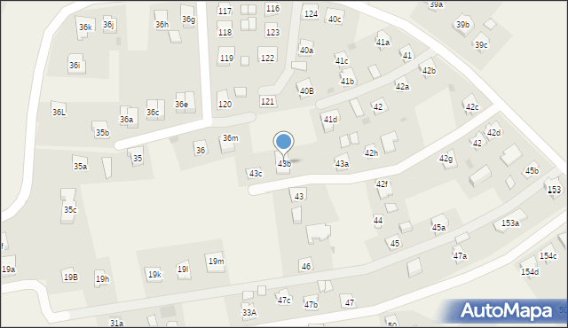 Zawierzbie, Zawierzbie, 43b, mapa Zawierzbie