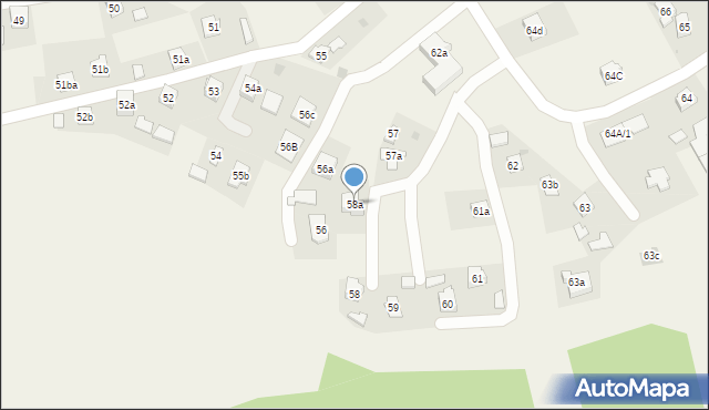 Zawierzbie, Zawierzbie, 58a, mapa Zawierzbie