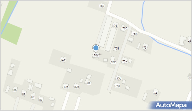 Zawierzbie, Zawierzbie, 76a, mapa Zawierzbie
