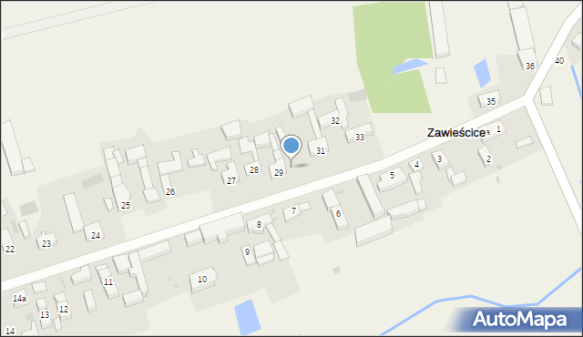 Zawieścice, Zawieścice, 30, mapa Zawieścice