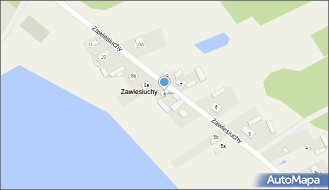 Zawiesiuchy, Zawiesiuchy, 8, mapa Zawiesiuchy