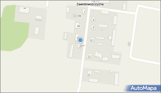 Zawistowszczyzna, Zawistowszczyzna, 11, mapa Zawistowszczyzna