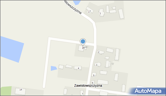 Zawistowszczyzna, Zawistowszczyzna, 16, mapa Zawistowszczyzna