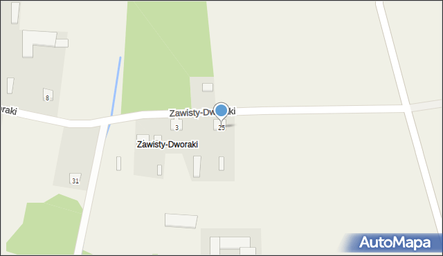 Zawisty, Zawisty, 25, mapa Zawisty