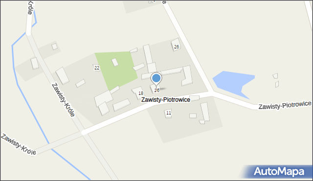 Zawisty, Zawisty-Piotrowice, 16, mapa Zawisty