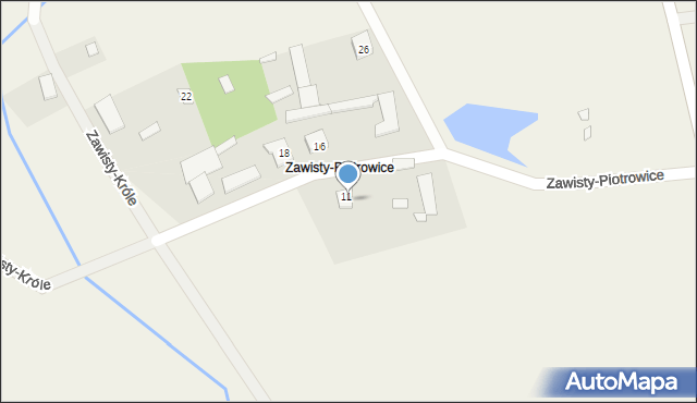 Zawisty, Zawisty-Piotrowice, 17, mapa Zawisty