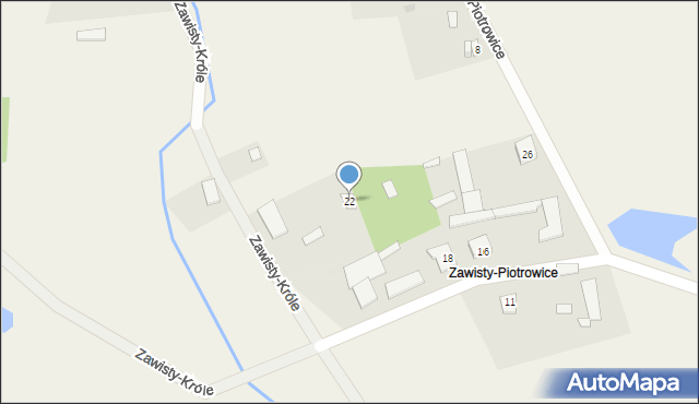 Zawisty, Zawisty-Piotrowice, 22, mapa Zawisty