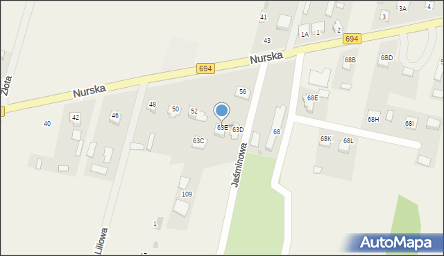 Zawisty Nadbużne, Zawisty Nadbużne, 63E, mapa Zawisty Nadbużne