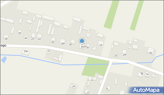 Zawisty Podleśne, Zawisty Podleśne, 17, mapa Zawisty Podleśne