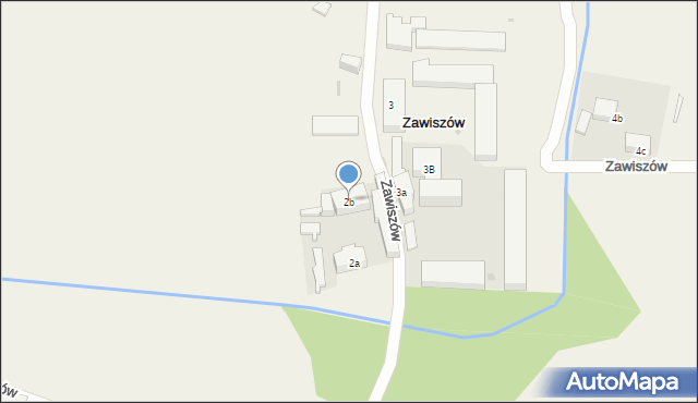 Zawiszów, Zawiszów, 2b, mapa Zawiszów