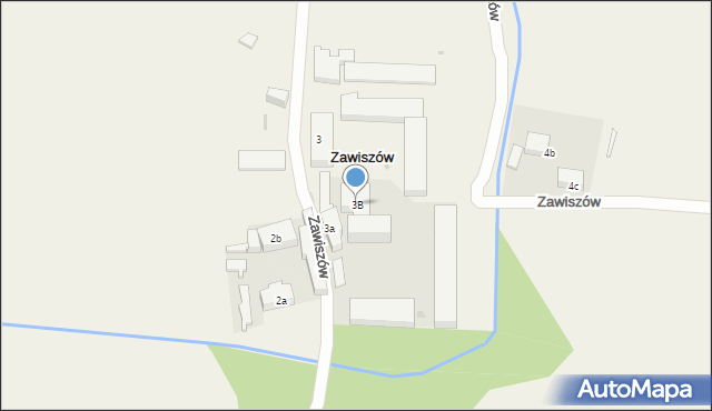 Zawiszów, Zawiszów, 3B, mapa Zawiszów
