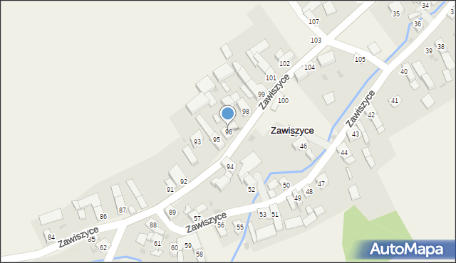 Zawiszyce, Zawiszyce, 96, mapa Zawiszyce