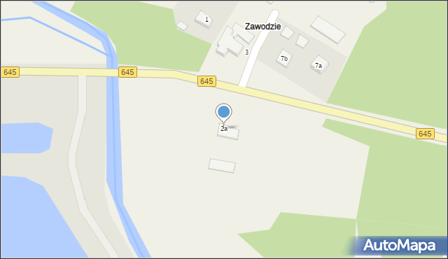 Zawodzie, Zawodzie, 2a, mapa Zawodzie