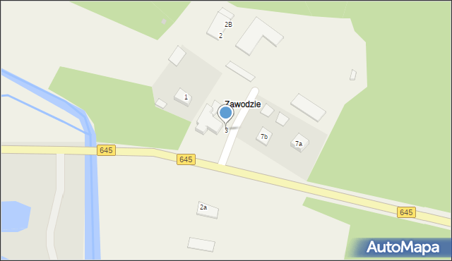 Zawodzie, Zawodzie, 3, mapa Zawodzie