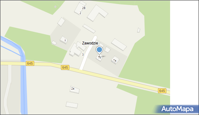 Zawodzie, Zawodzie, 7b, mapa Zawodzie