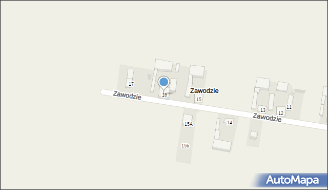 Zawodzie, Zawodzie, 16, mapa Zawodzie