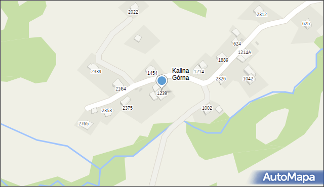 Zawoja, Zawoja, 1239, mapa Zawoja