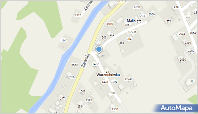 Zawoja, Zawoja, 145, mapa Zawoja