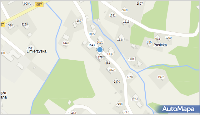 Zawoja, Zawoja, 179, mapa Zawoja