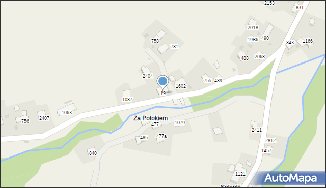 Zawoja, Zawoja, 19, mapa Zawoja