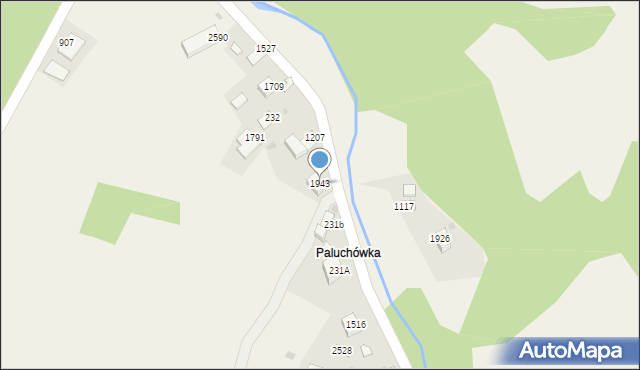 Zawoja, Zawoja, 1943, mapa Zawoja