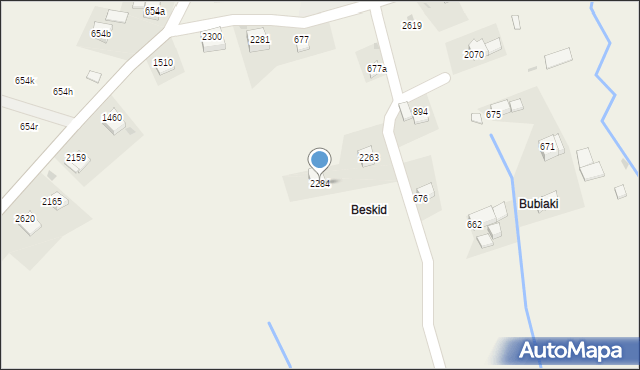 Zawoja, Zawoja, 2284, mapa Zawoja