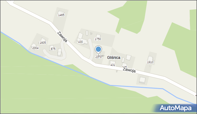 Zawoja, Zawoja, 2371, mapa Zawoja