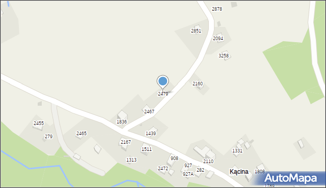 Zawoja, Zawoja, 2479, mapa Zawoja