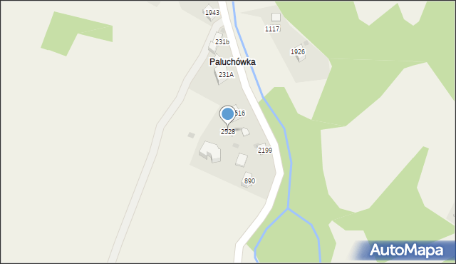 Zawoja, Zawoja, 2528, mapa Zawoja