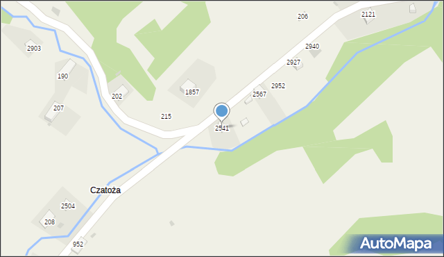 Zawoja, Zawoja, 2541, mapa Zawoja