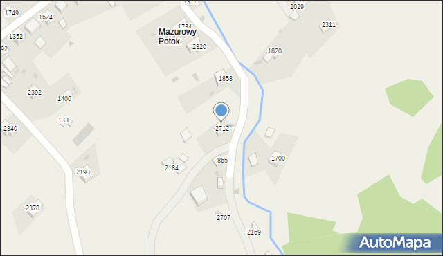 Zawoja, Zawoja, 2712, mapa Zawoja