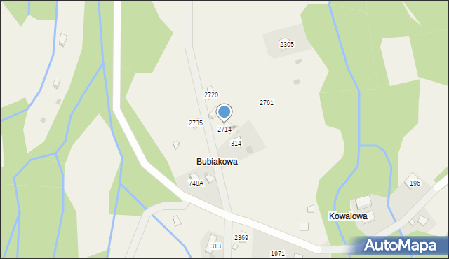 Zawoja, Zawoja, 2714, mapa Zawoja