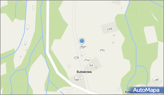 Zawoja, Zawoja, 2720, mapa Zawoja